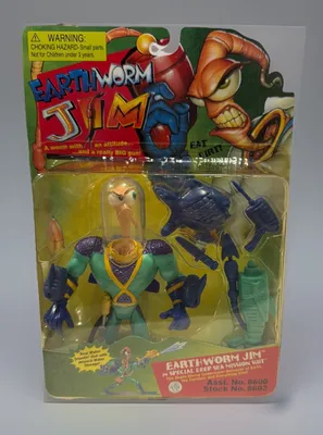 Earthworm Jim in Special Deep Sea Mission Suit with Water Gun