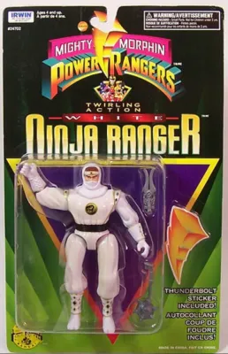 Twirling Action White Ninja  Ranger (Canadian release)
