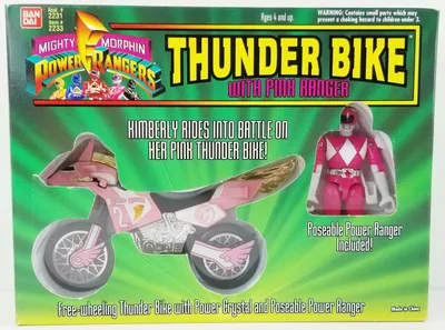 Thunder Bike with Pink Power Ranger