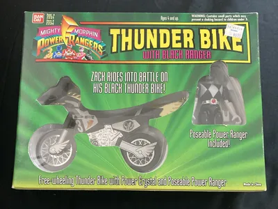 Thunder Bike with Black Power Ranger