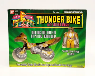 Thunder Bike with Yellow Power Ranger
