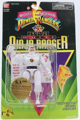 Twirling Action White Ninja  Ranger (Mail-in Rebate)