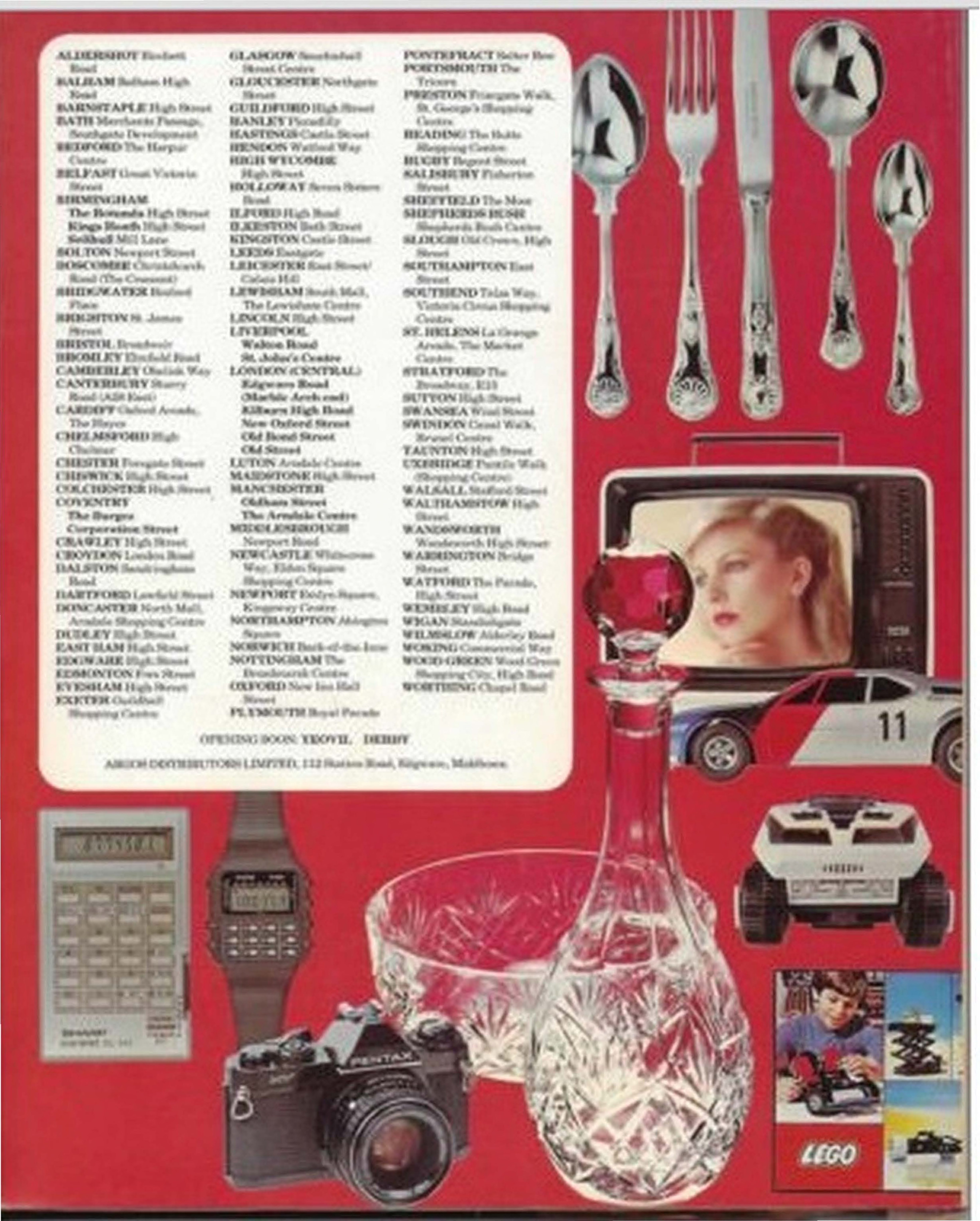Argos Autumn/Winter 1980/81 (Toys) back cover