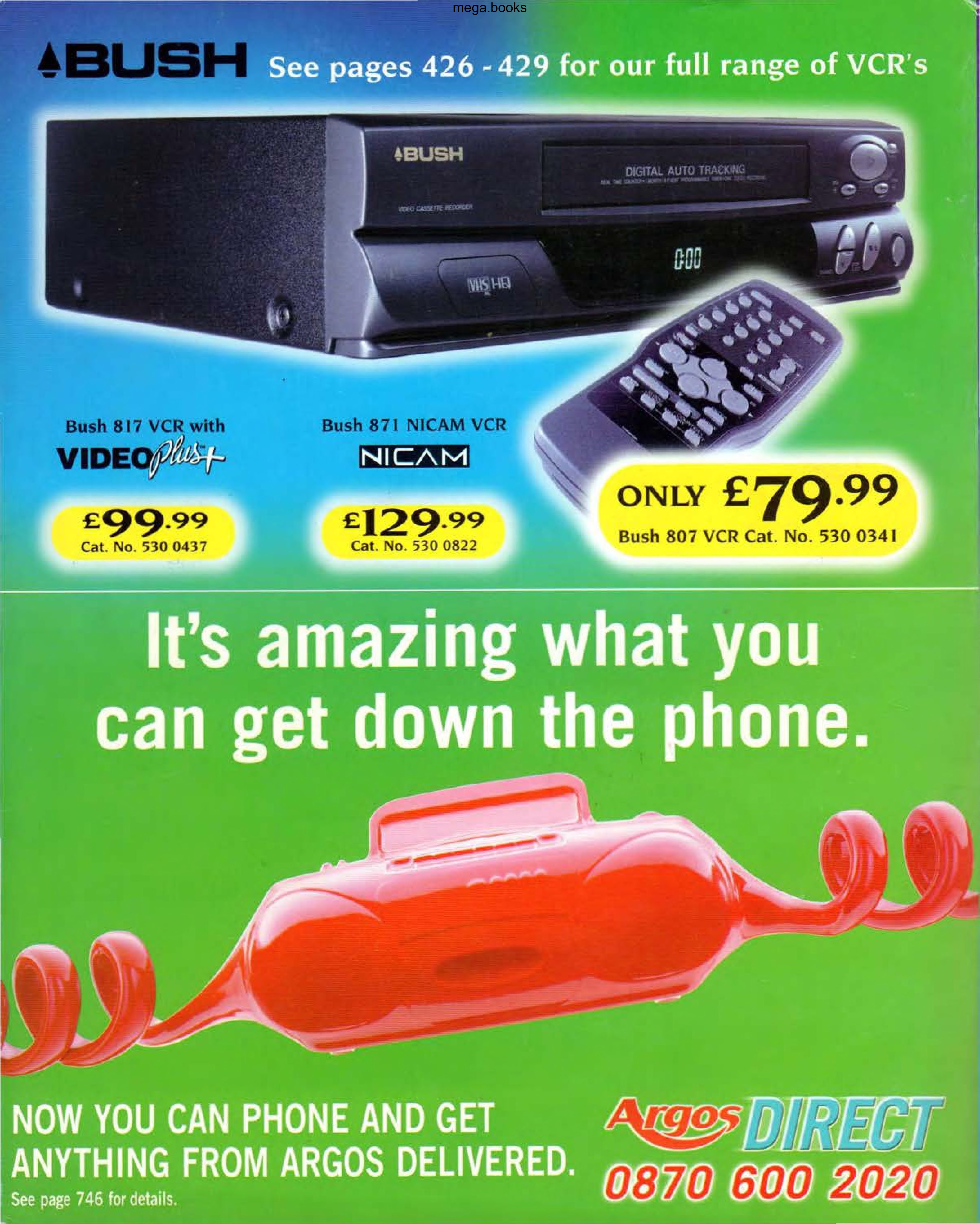 Argos Autumn/Winter 1999/00 (Toys) back cover