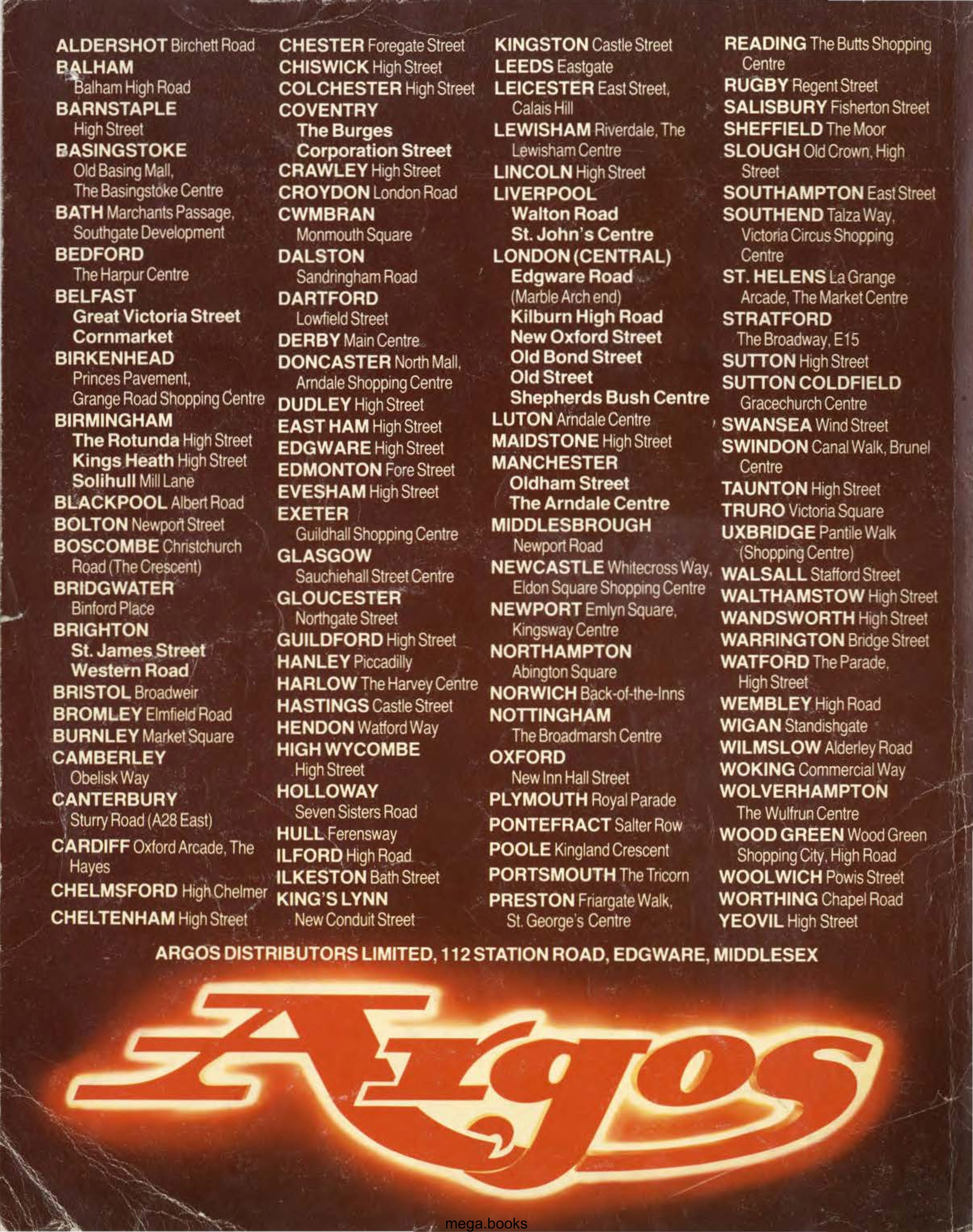 Argos Spring/Summer 1982 (Toys) back cover
