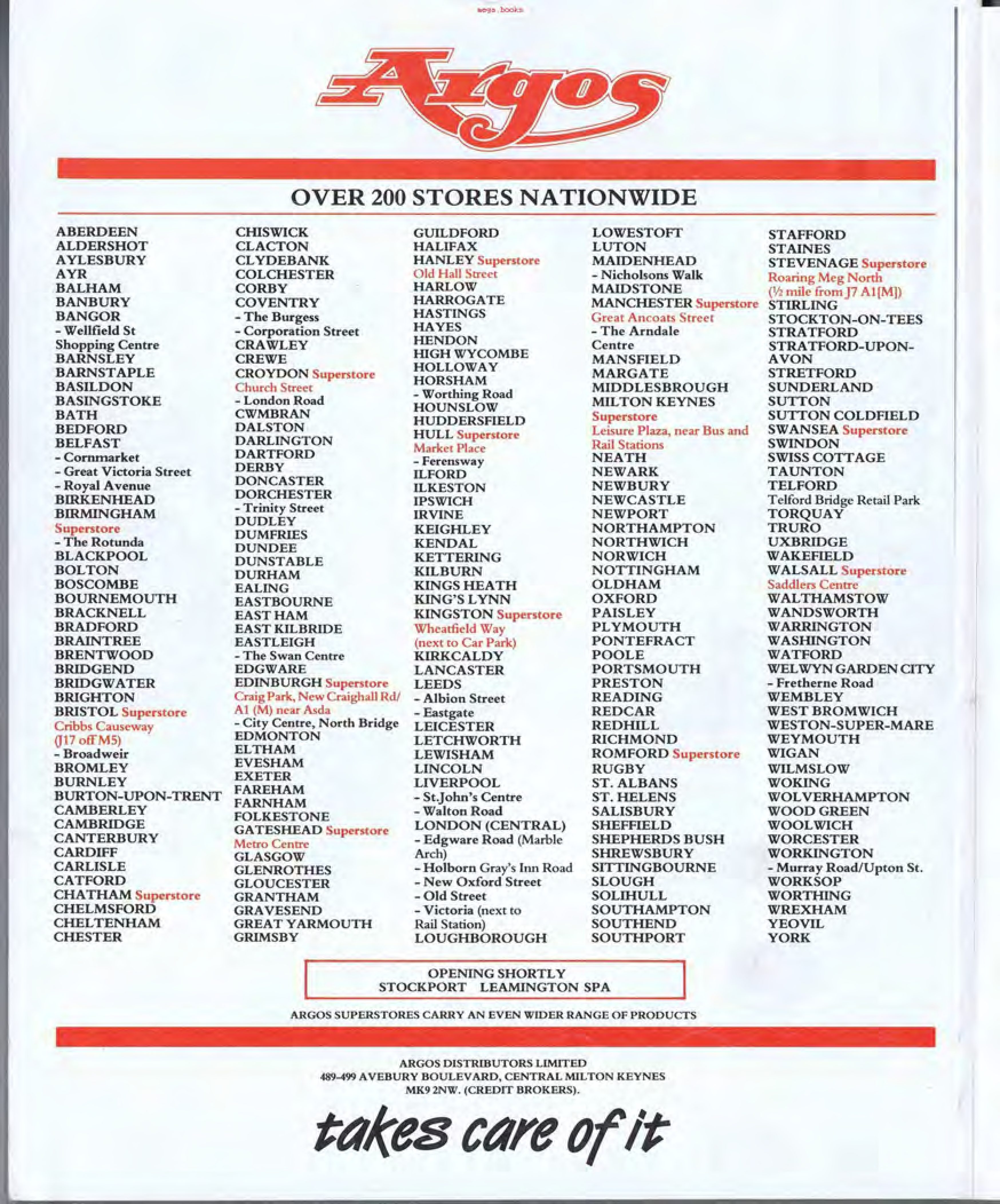 Argos Spring/Summer 1990 (Toys) back cover